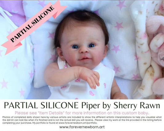Piper by Sherry Rawn (18"+ Full Limbs) with cloth body. Extended Processing Time May Be Required. ASK FIRST!