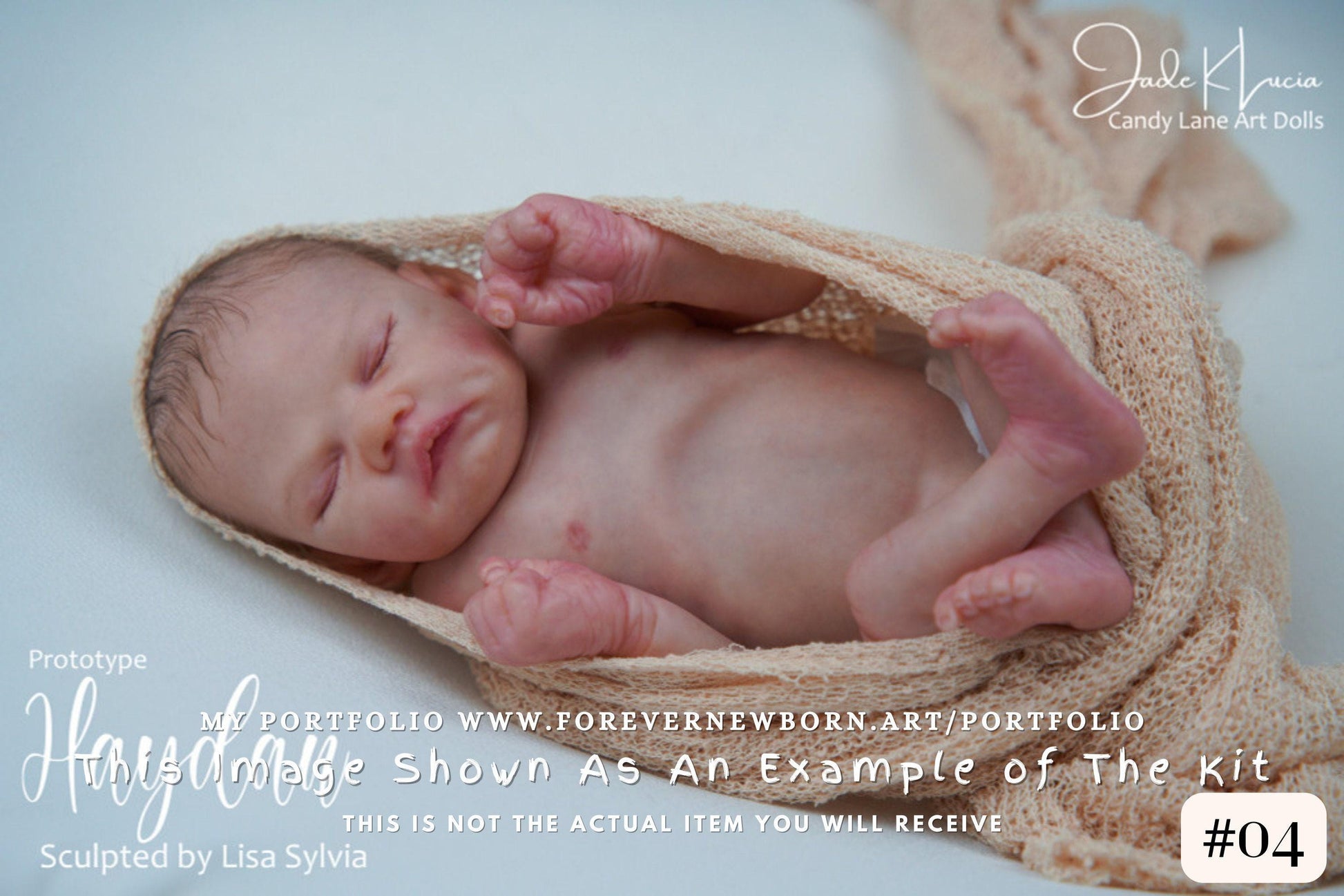 Extremely Realistic Reborn Baby Doll ~ Reborn Baby **Hyper-Realistic** Reborn Doll Haydan by Lisa Sylvia (16"+Full Limbs)