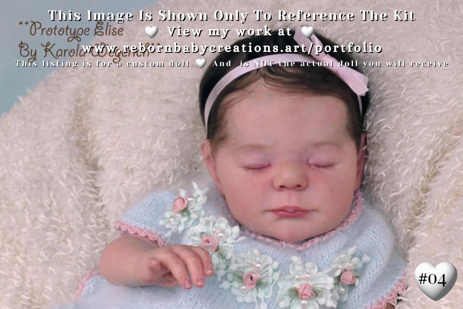 Reborn Baby Doll Elise by Karola Wegerich LoNg SoLD OuT LiMiTeD EDiTiOn (19"+Full Limbs)