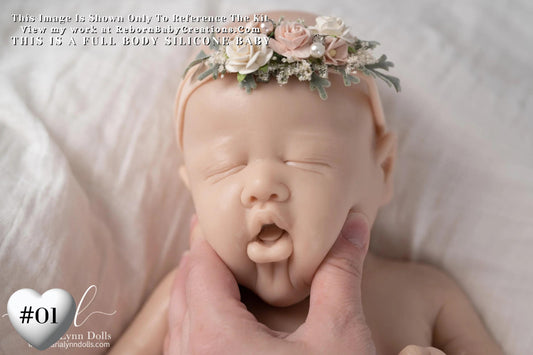 Full Body Silicone Baby Doll: Laurel by Shi Mrofka (19.5 inches)