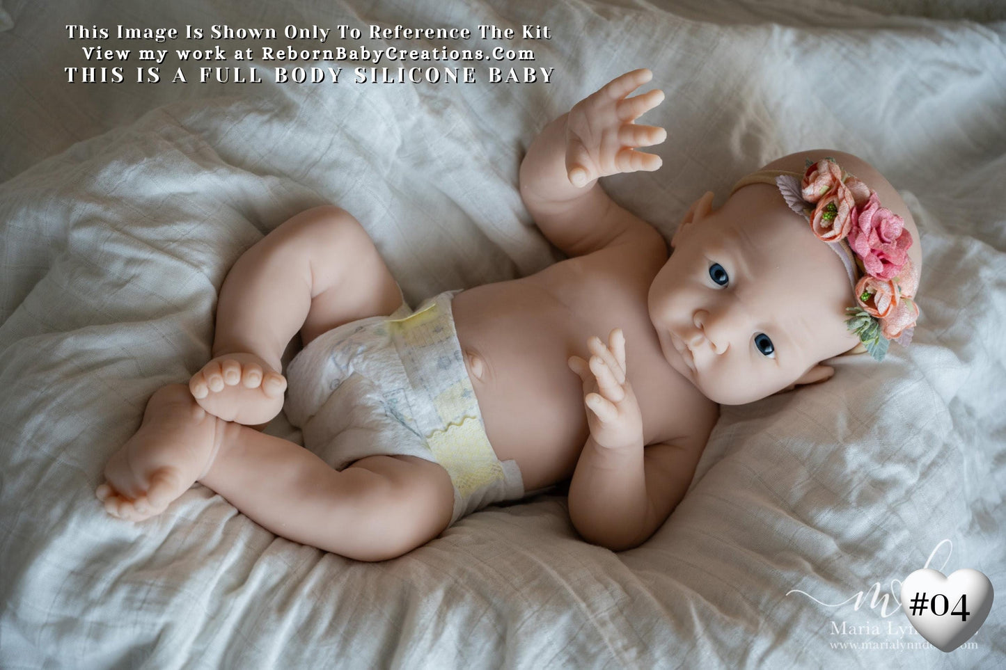 Full Body Silicone Baby Alena - Drink & Wet - by Shi Mrofka (19.5in, 8lb 2oz)