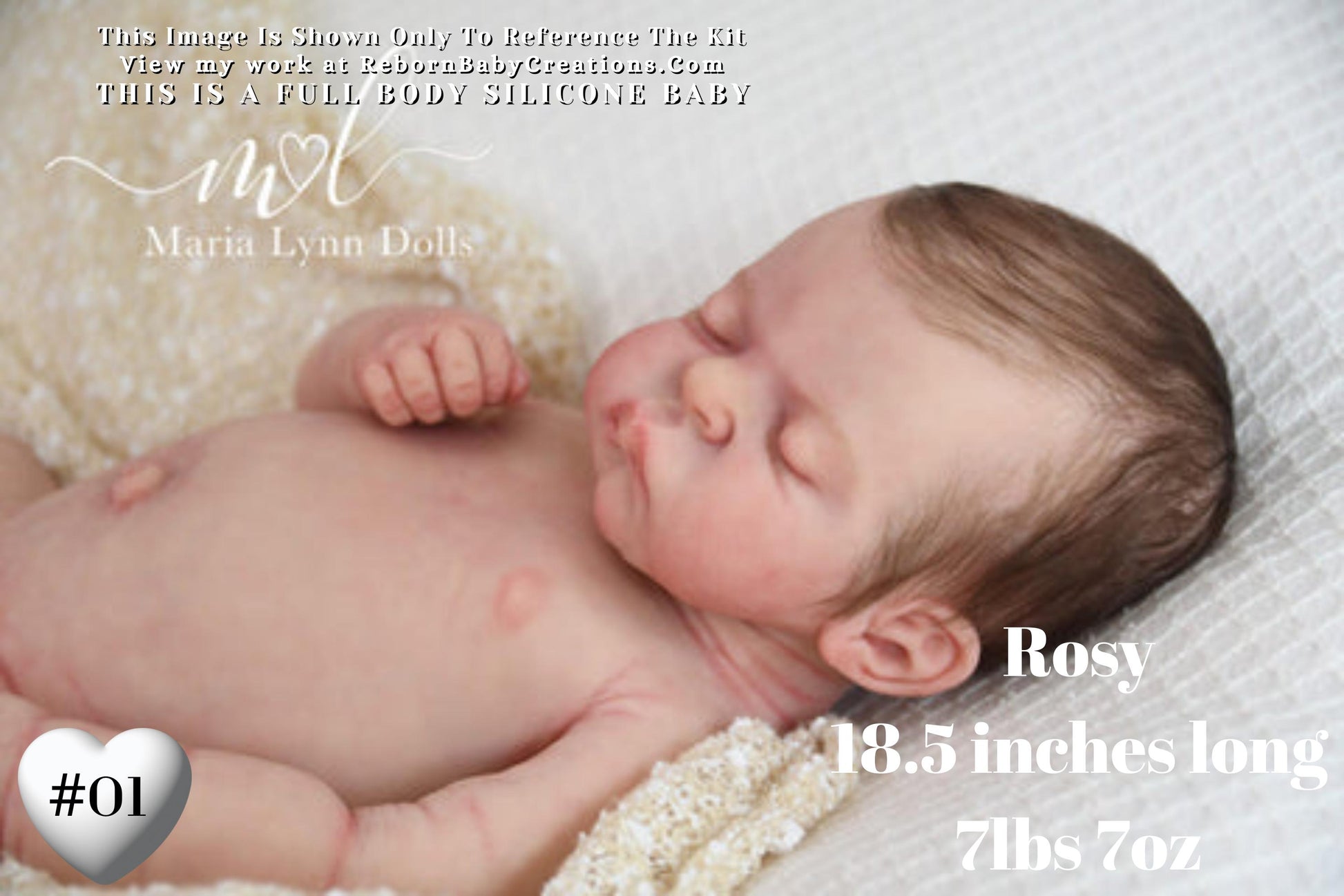 Rosy/Russell by Yulia Shaver (18 inches 7 lbs 7 oz) *includes pictures of my own work in silicone.