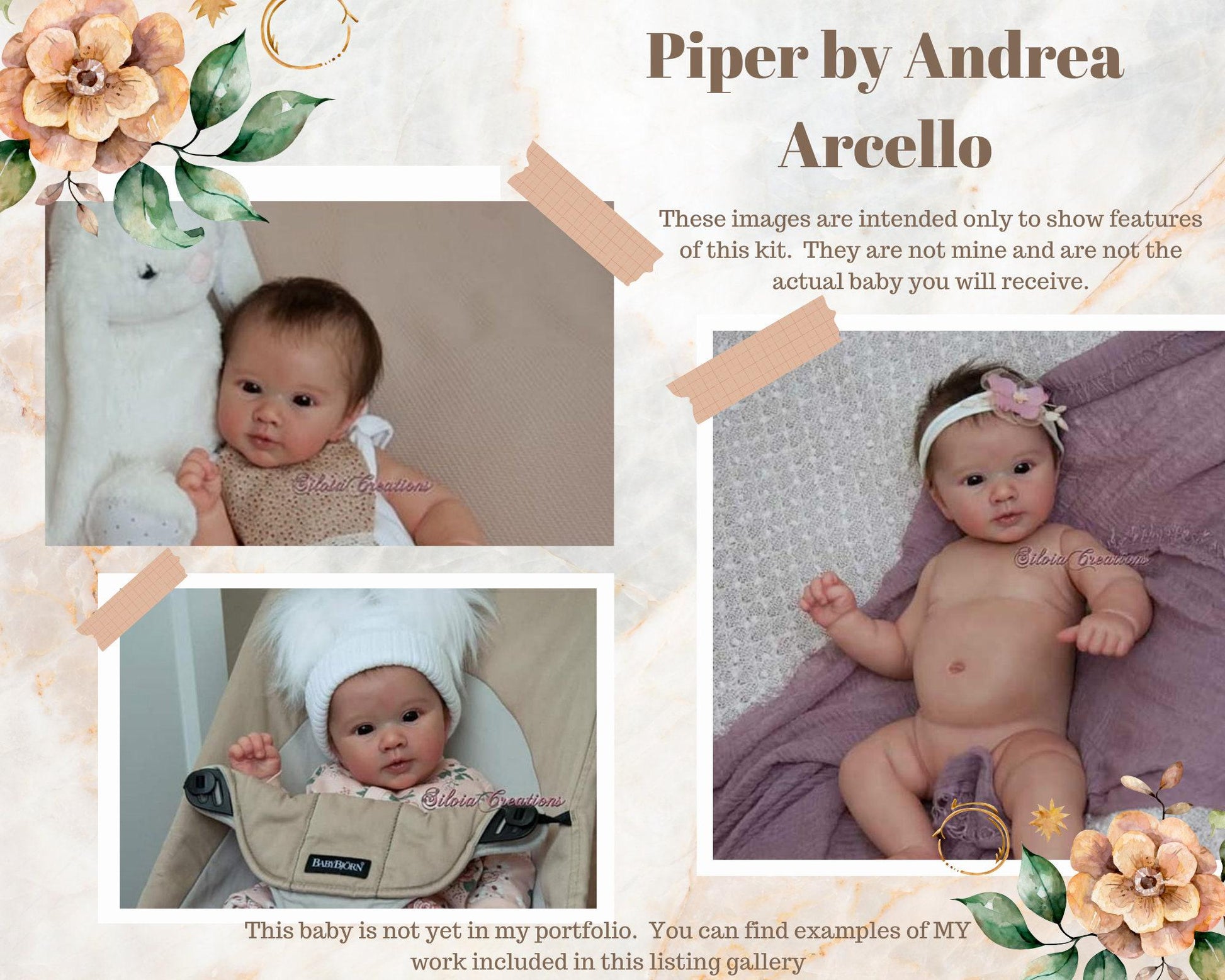 Free Baby Offer ~ Reborn Doll Sale ~ Custom Baby Piper by Andrea Arcello (20"+ Full Limbs) Preorder starts March 15th