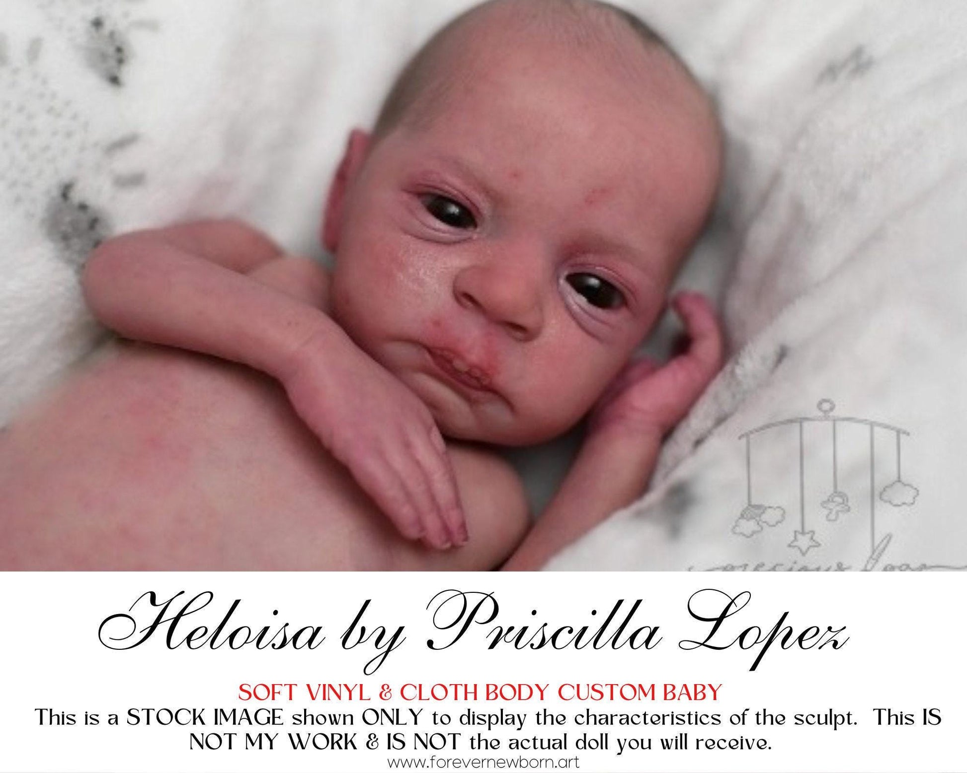 Amazing Hyper-Realistic Reborn Custom Doll LE Heloisa by Priscilla Lopez (18"+Full Limbs)