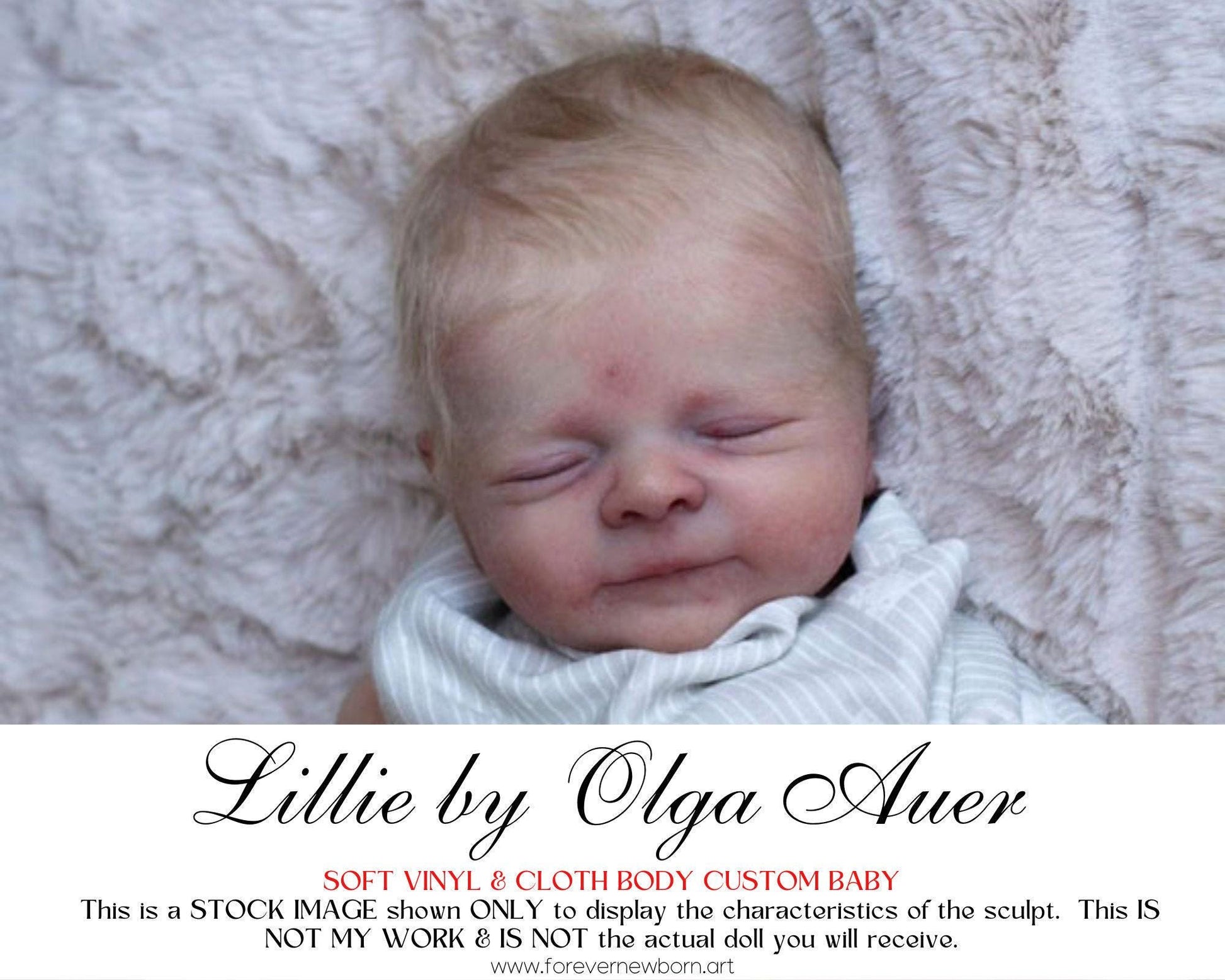 Amazing Hyper-Realistic Reborn Custom Doll LE Reborn BaBy Lillie by Olga Auer (19" + Full Limbs)