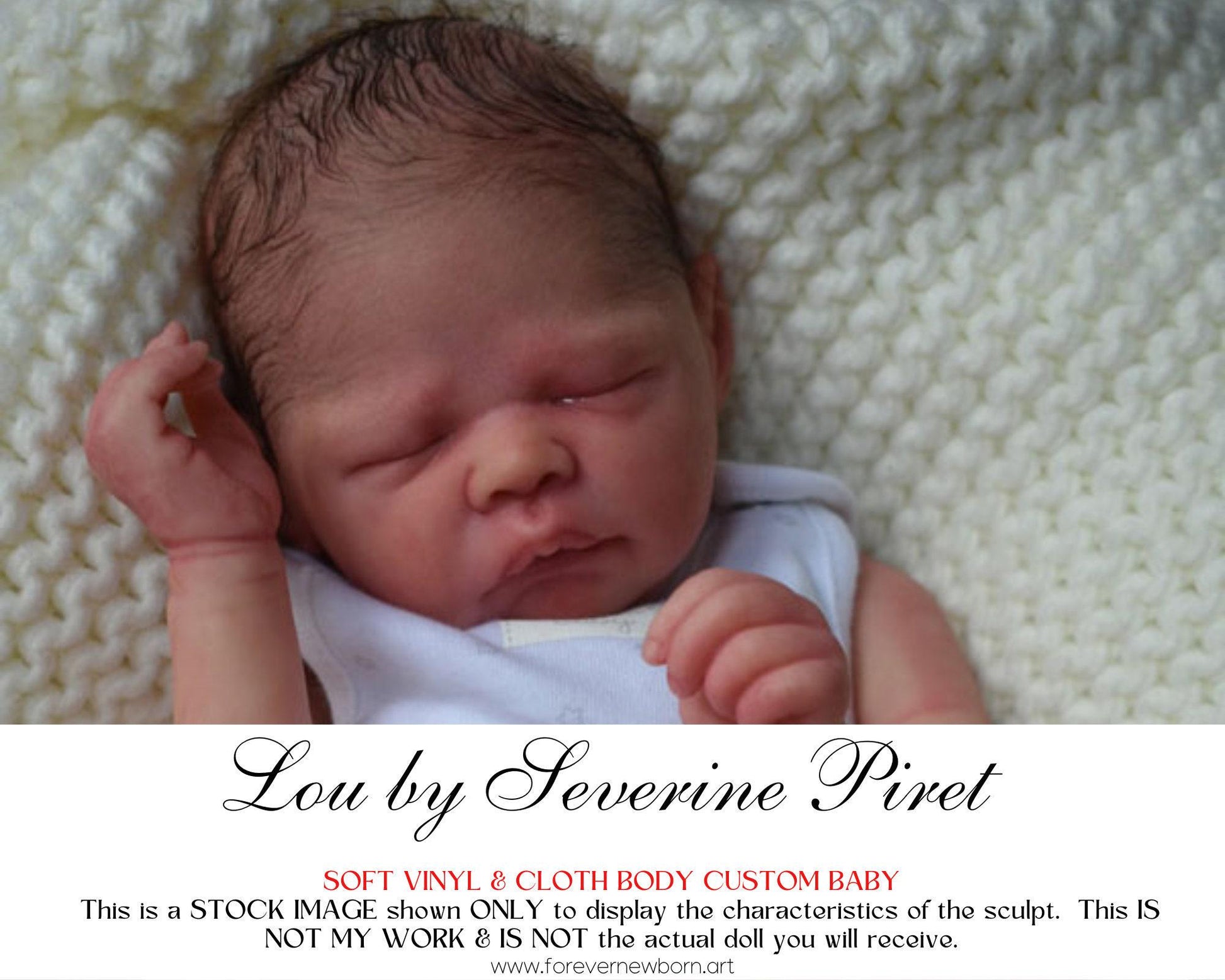 Lifelike Reborn Doll Lou by Severine Piret (15"+Full Limbs) **New Release