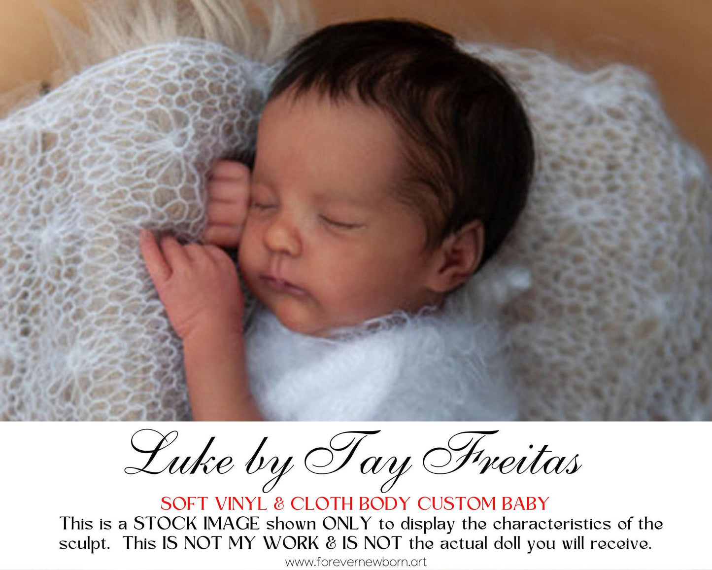 Lifelike Reborn Doll Luke by Tay Freitas (16"+ Full Limbs)