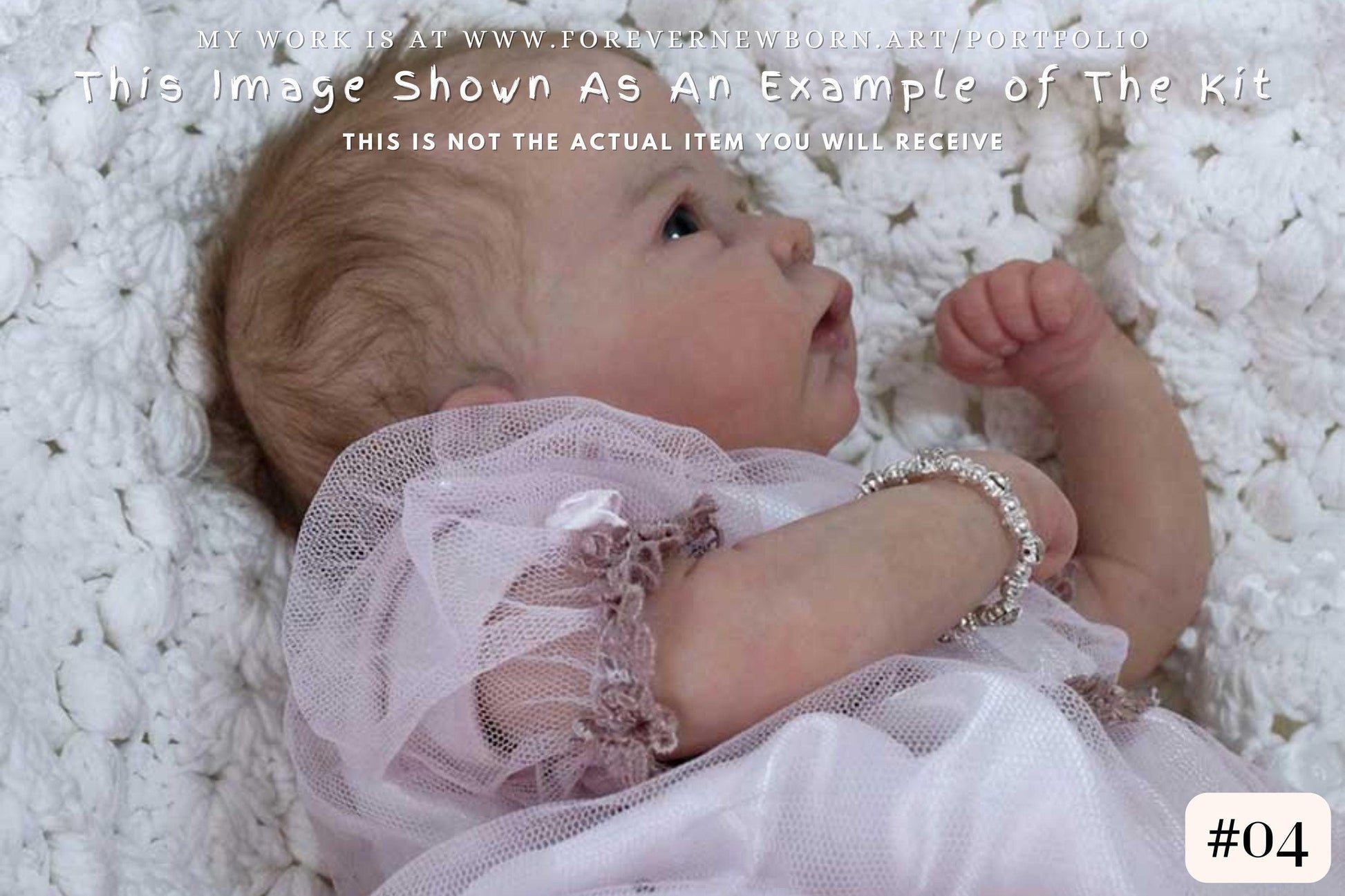 Reborn Baby **Hyper-Realistic** Reborn Doll Catrin by Linda Murray (18 inches 3/4 Limbs)