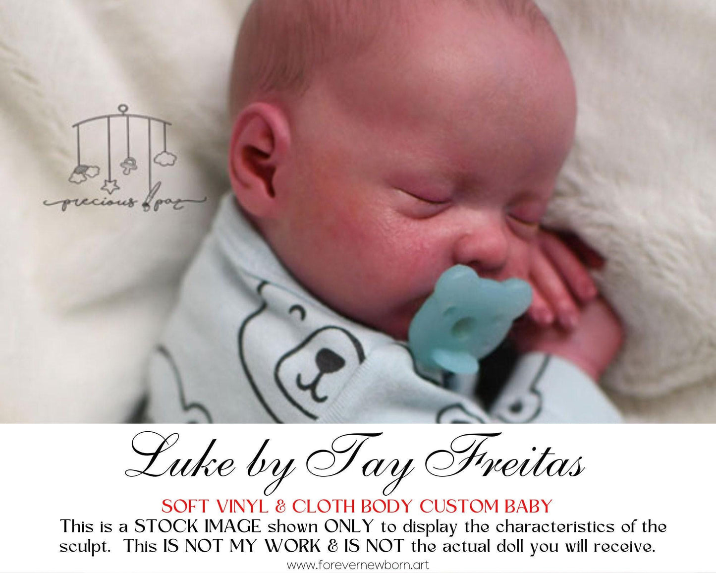 Lifelike Reborn Doll Luke by Tay Freitas (16"+ Full Limbs)