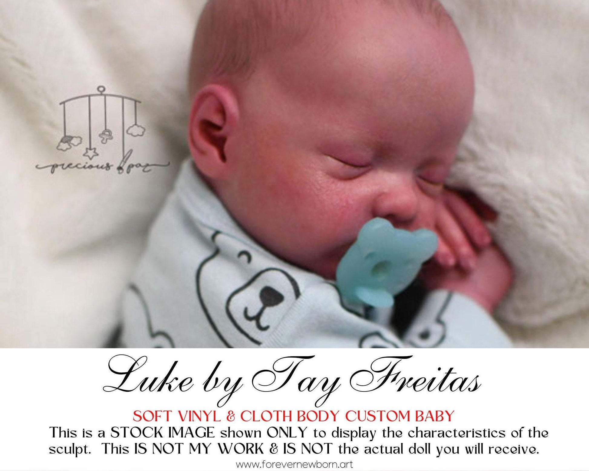 Lifelike Reborn Doll Luke by Tay Freitas (16"+ Full Limbs)