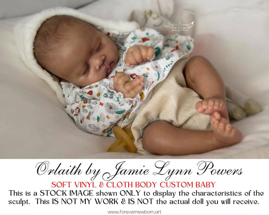 Free Baby Offer ~ Reborn Doll Sale ~ Custom Baby Orlaith by Jamie Lynn Powers (19"+Full Limbs)