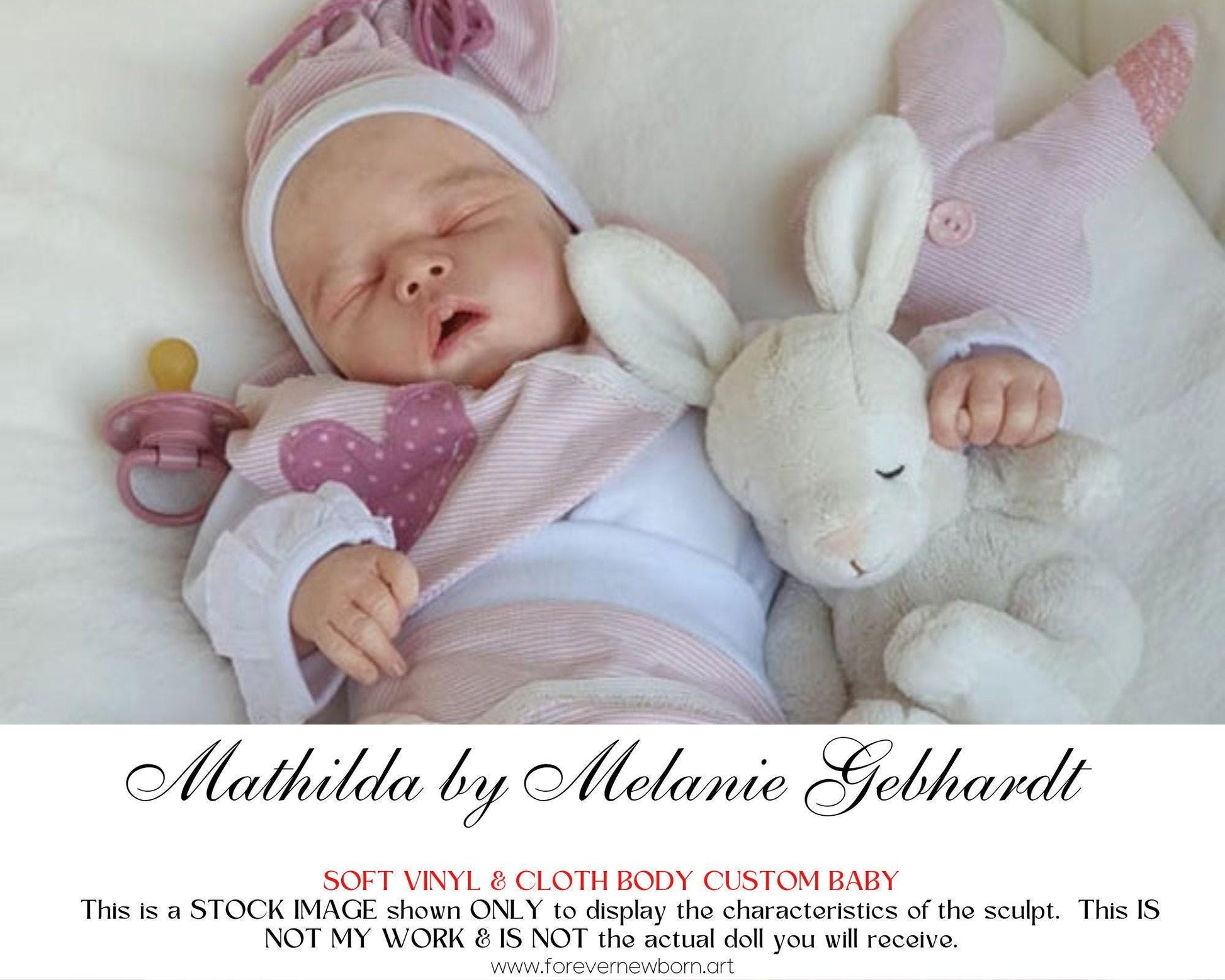 Lifelike Reborn Doll Mathilda by Melanie Gebhardt (19"+Full Limbs)