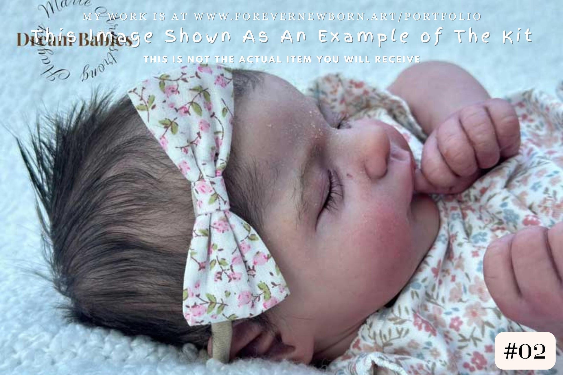 Amazing Hyper-Realistic Reborn Custom Doll Laurie by Cassie Ann Love (20" Full Limbs)