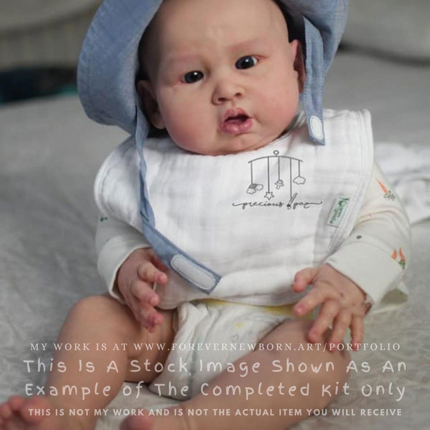 Reborn Baby **Hyper-Realistic** Reborn Doll Blue Sparrow by Doris Moyers Hornbogen (26"+Full Limbs)