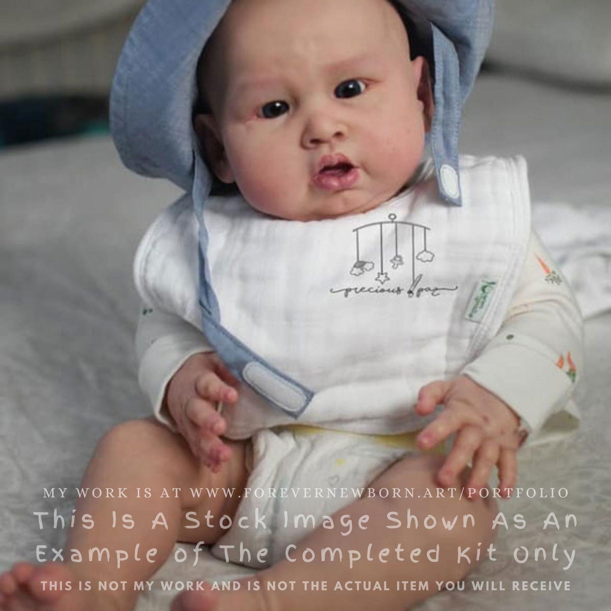 Reborn Baby **Hyper-Realistic** Reborn Doll Blue Sparrow by Doris Moyers Hornbogen (26"+Full Limbs)