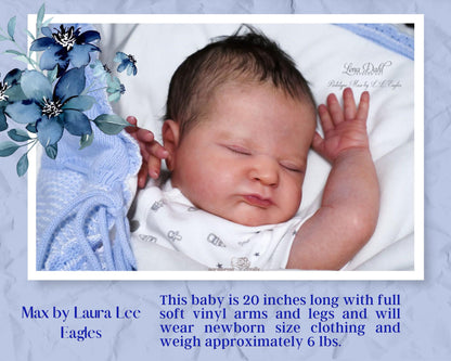 Lifelike Reborn Doll Max by Laura Lee Eagles (20"+Full Limbs)