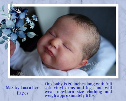 Lifelike Reborn Doll Max by Laura Lee Eagles (20"+Full Limbs)