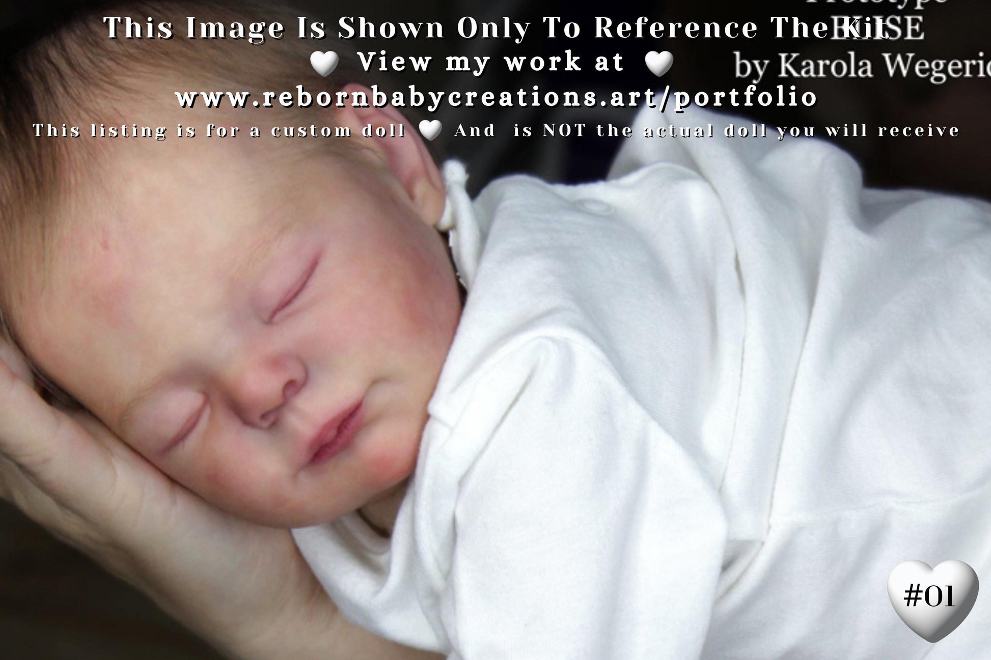 Reborn Baby Doll Elise by Karola Wegerich LoNg SoLD OuT LiMiTeD EDiTiOn (19"+Full Limbs)