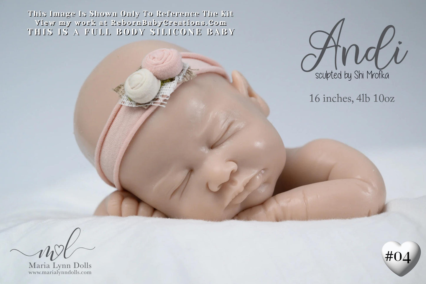 Drink & Wet + Armatures - FULL-BODY SILICONE Andi by Shi Mrofka (16 inches 4 lbs 10 oz)