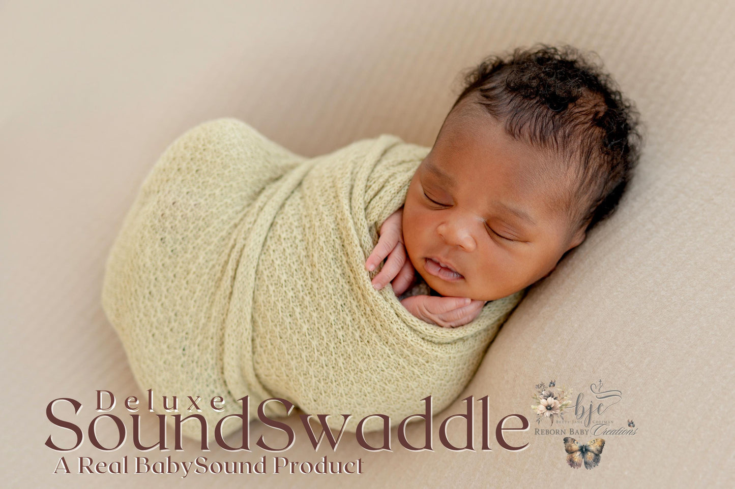 BabySound Swaddle Real Baby Hi-Def Sound ***This is NOT a DOLL!