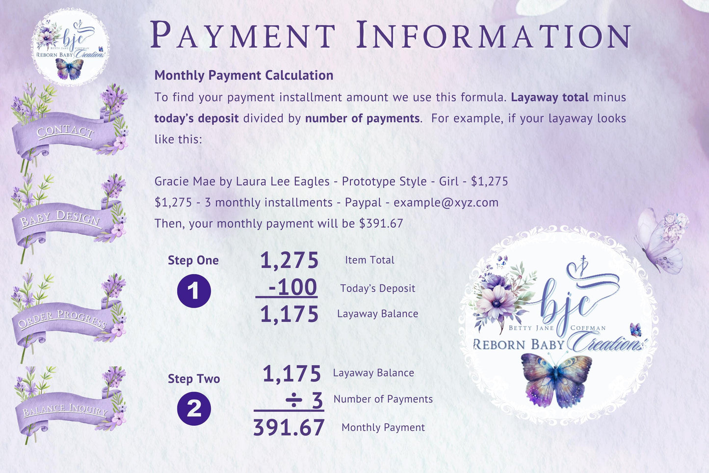 Want To Buy A Baby But Need A Layaway? Get Started Now With Just The Deposit. Layaway Plan For Silicone & Soft Vinyl Babies.