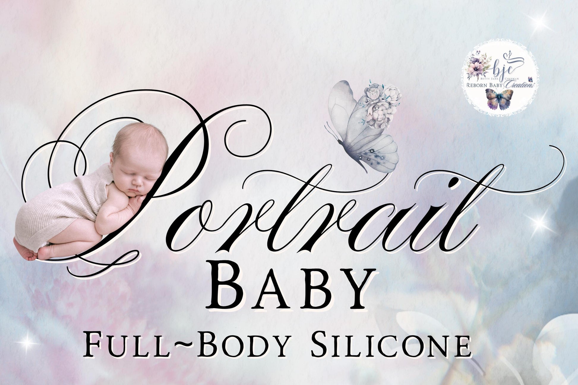 Custom Portrait Baby ~ Full Body Platinum Silicone