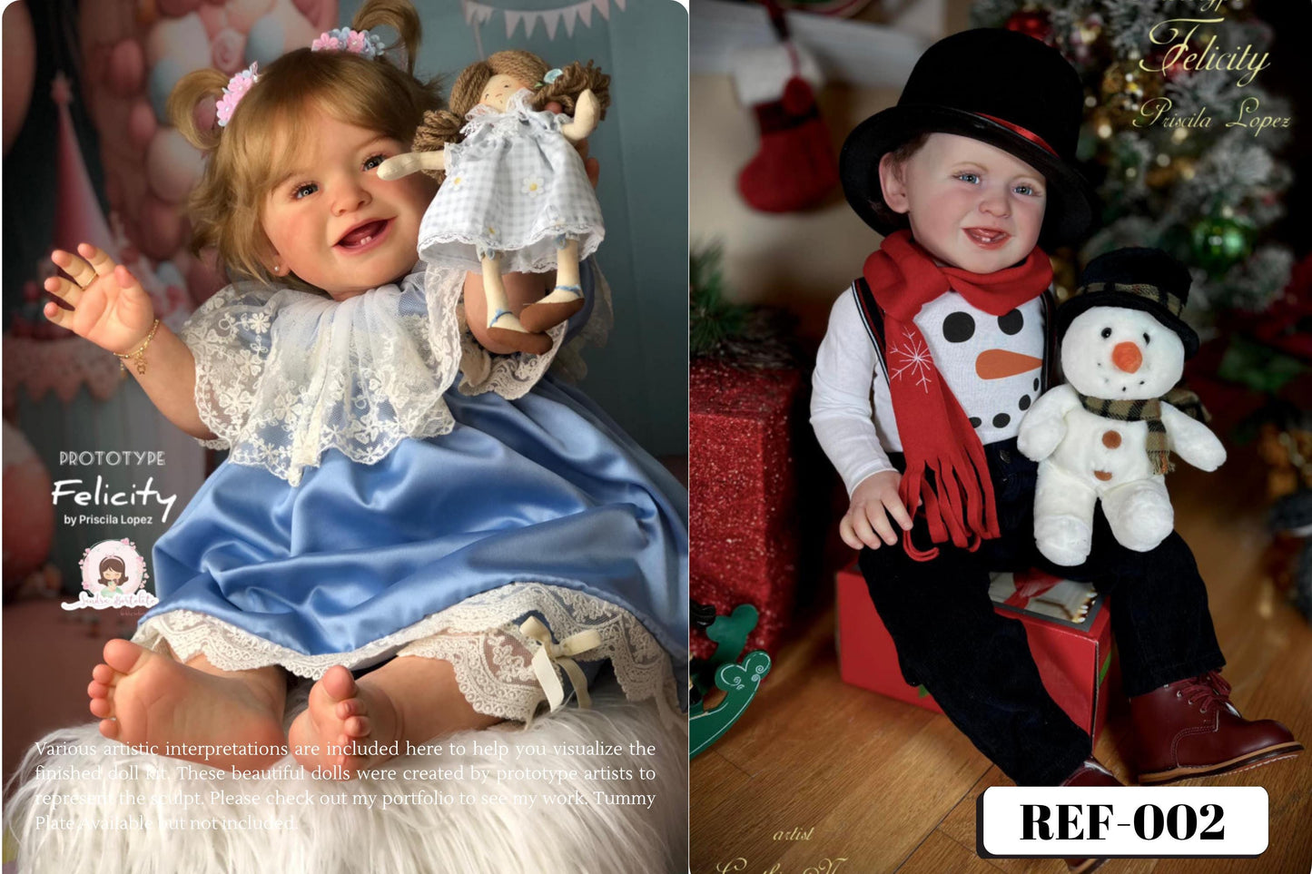 Felicia Reborn Toddler Doll by Priscila Lopez (26 inches tall)