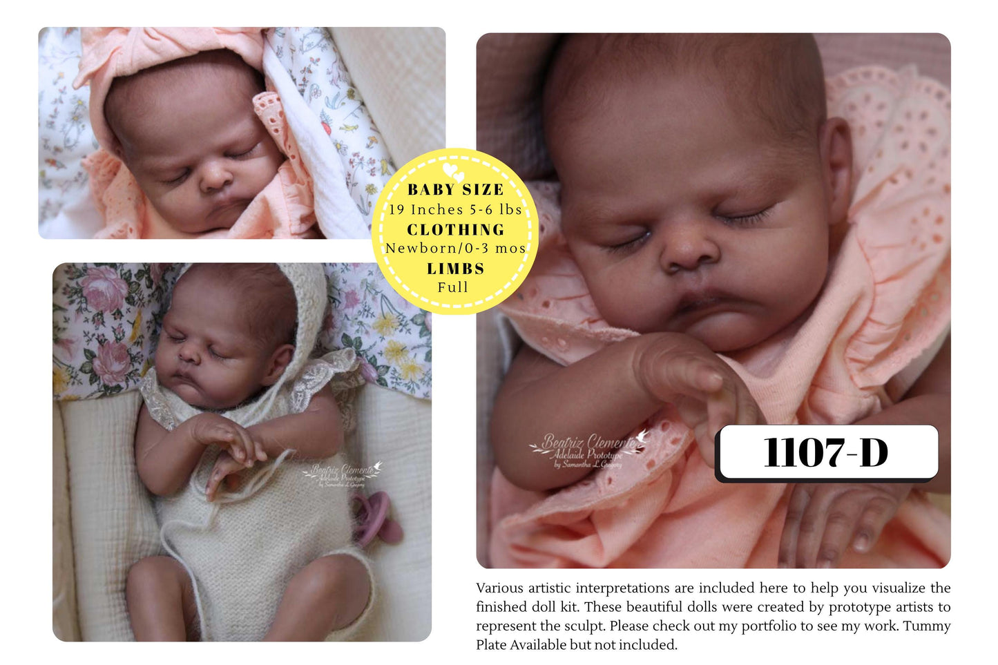 Adelaide by Samantha Gregory ~ LE950 (19"+Full Limbs)