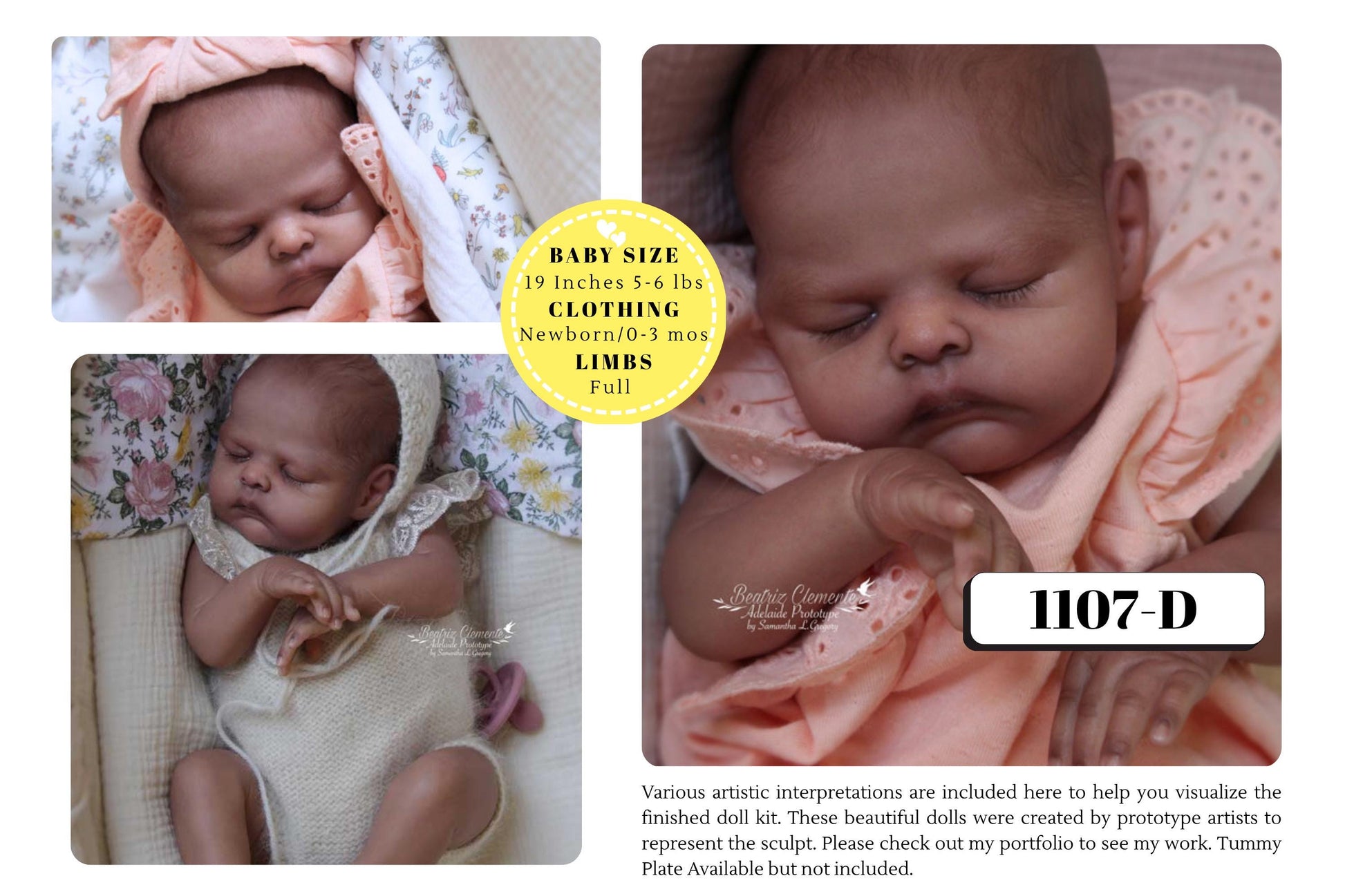 Adelaide by Samantha Gregory ~ LE950 (19"+Full Limbs)