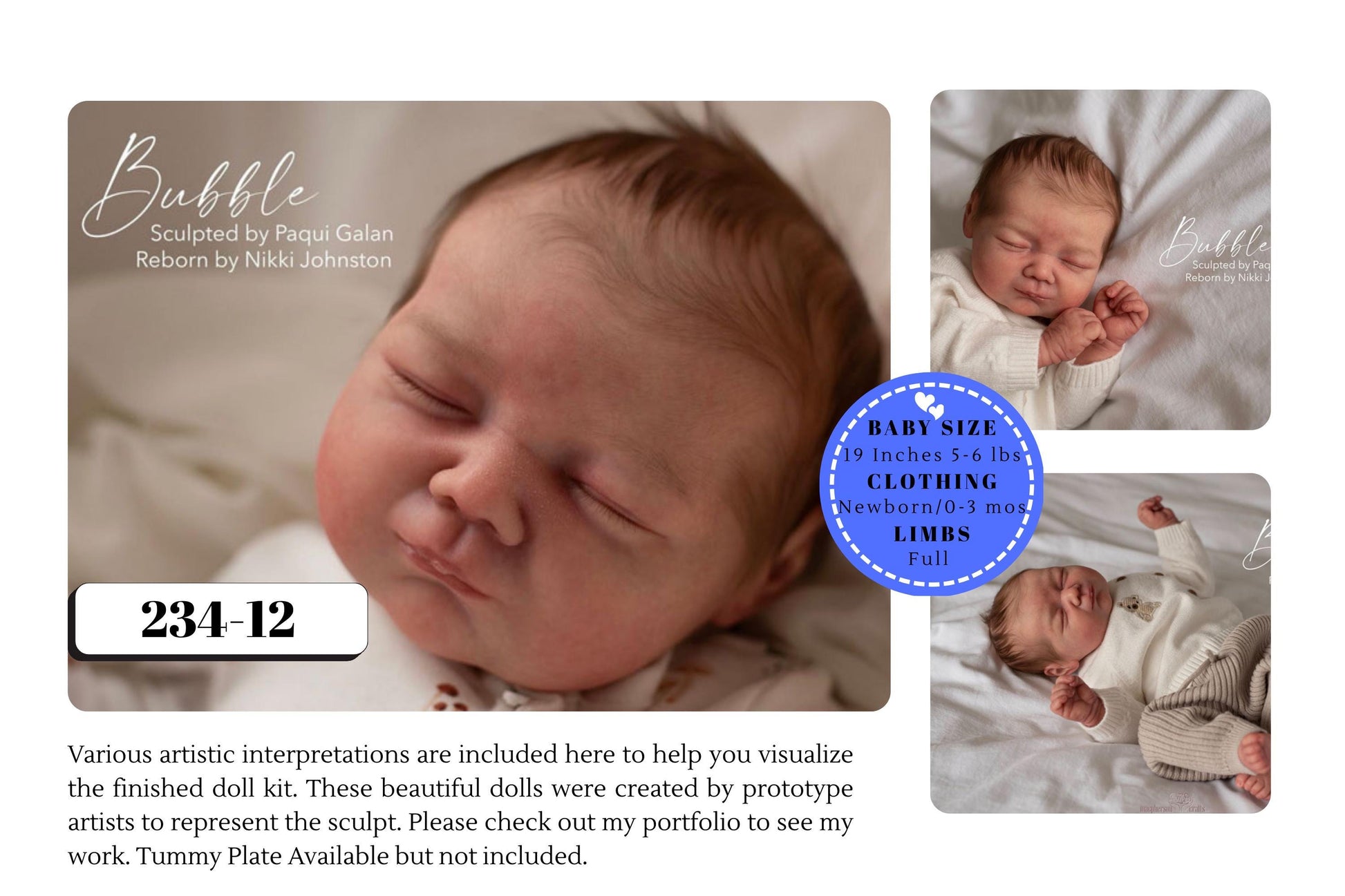 NEW BABY! Bubble by Paqui Galan ~ Limited Edition (19"+Full Limbs)