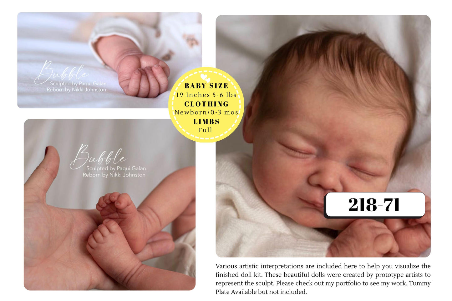 NEW BABY! Bubble by Paqui Galan ~ Limited Edition (19"+Full Limbs)