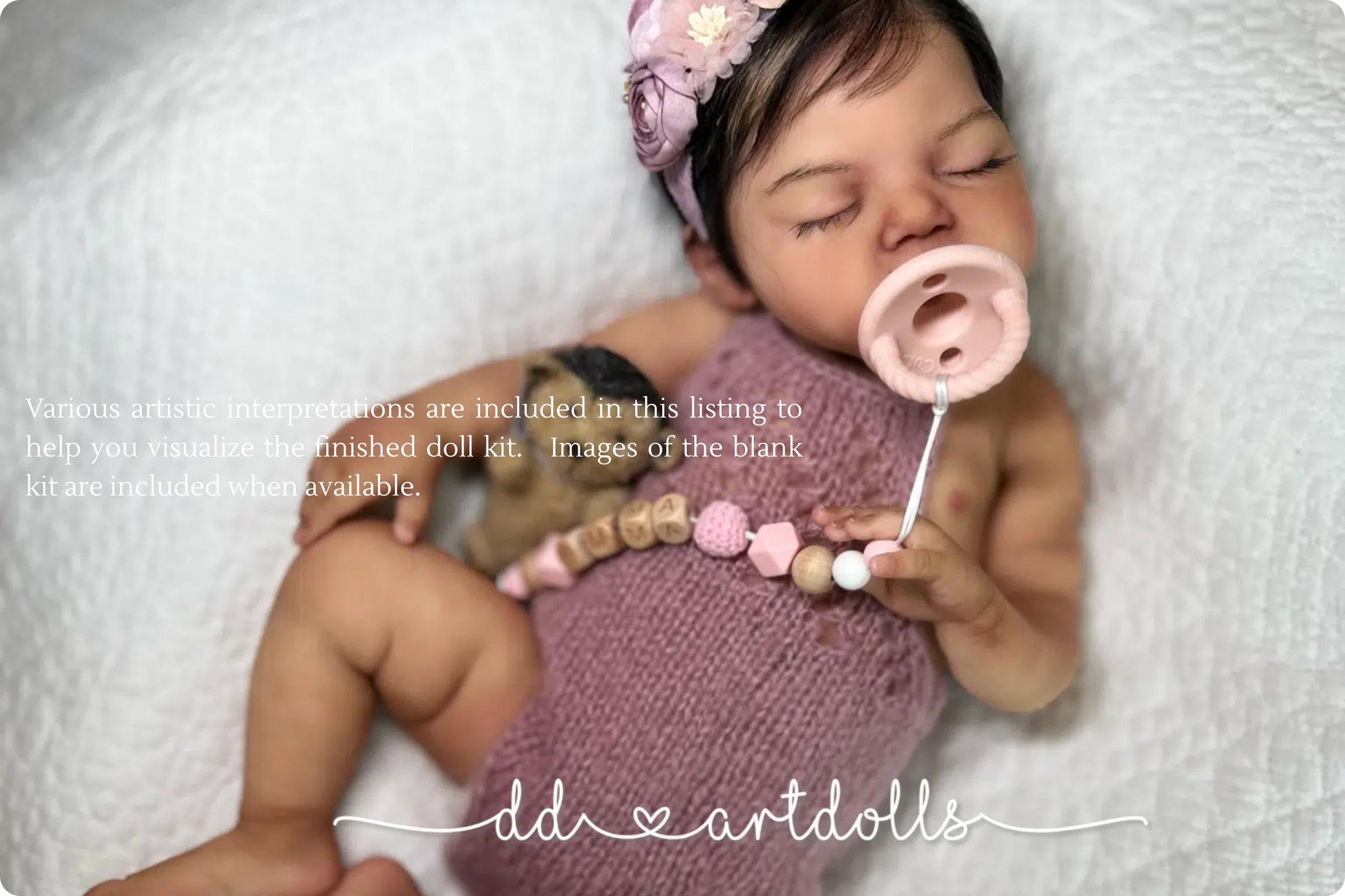 Super Soft Silicone Baby: Emma by Dawn Donofrio, Opened Mouth. 21 Inches 8lbs 4 oz.