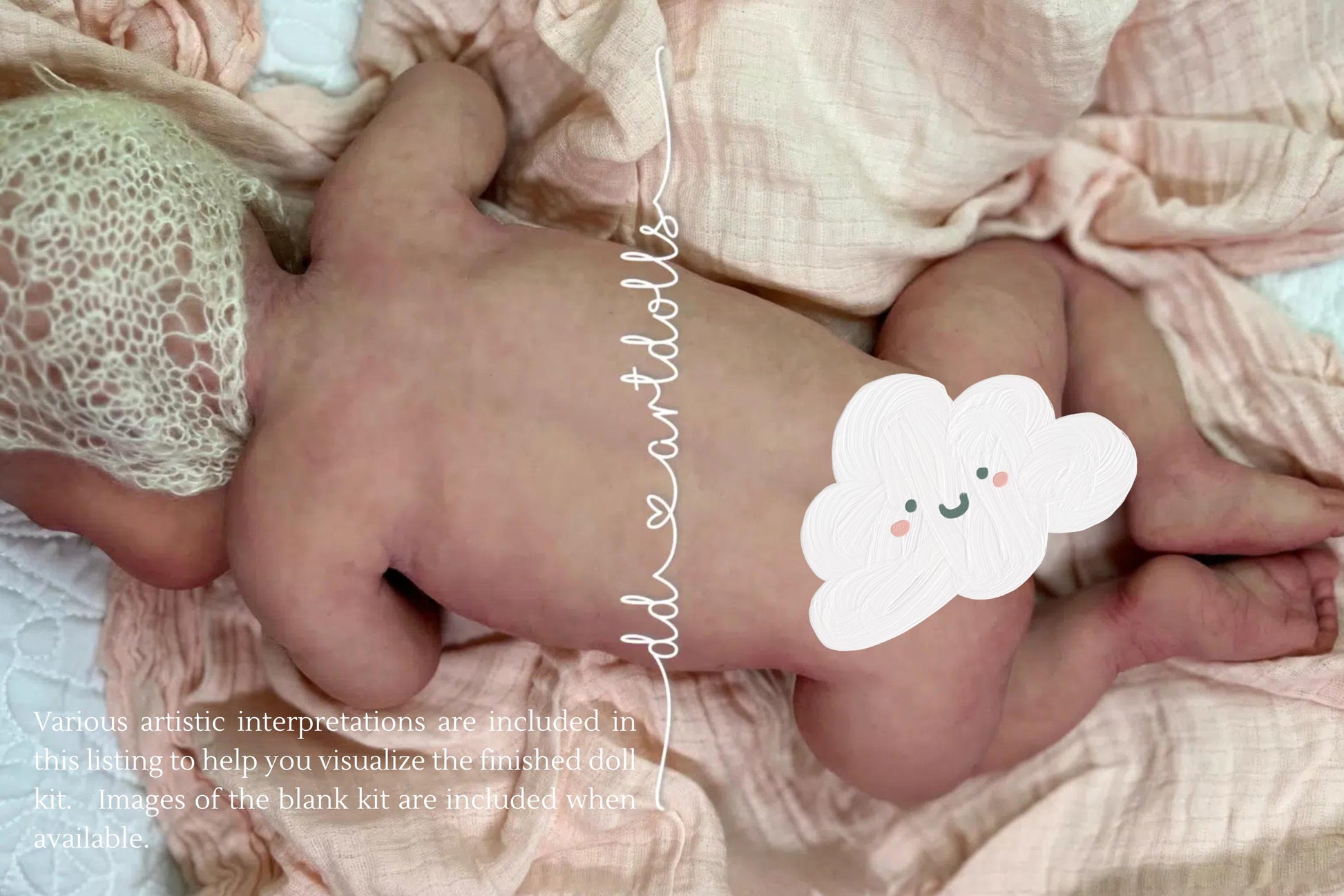 Super Soft Silicone Baby: Emma by Dawn Donofrio, Opened Mouth. 21 Inches 8lbs 4 oz.