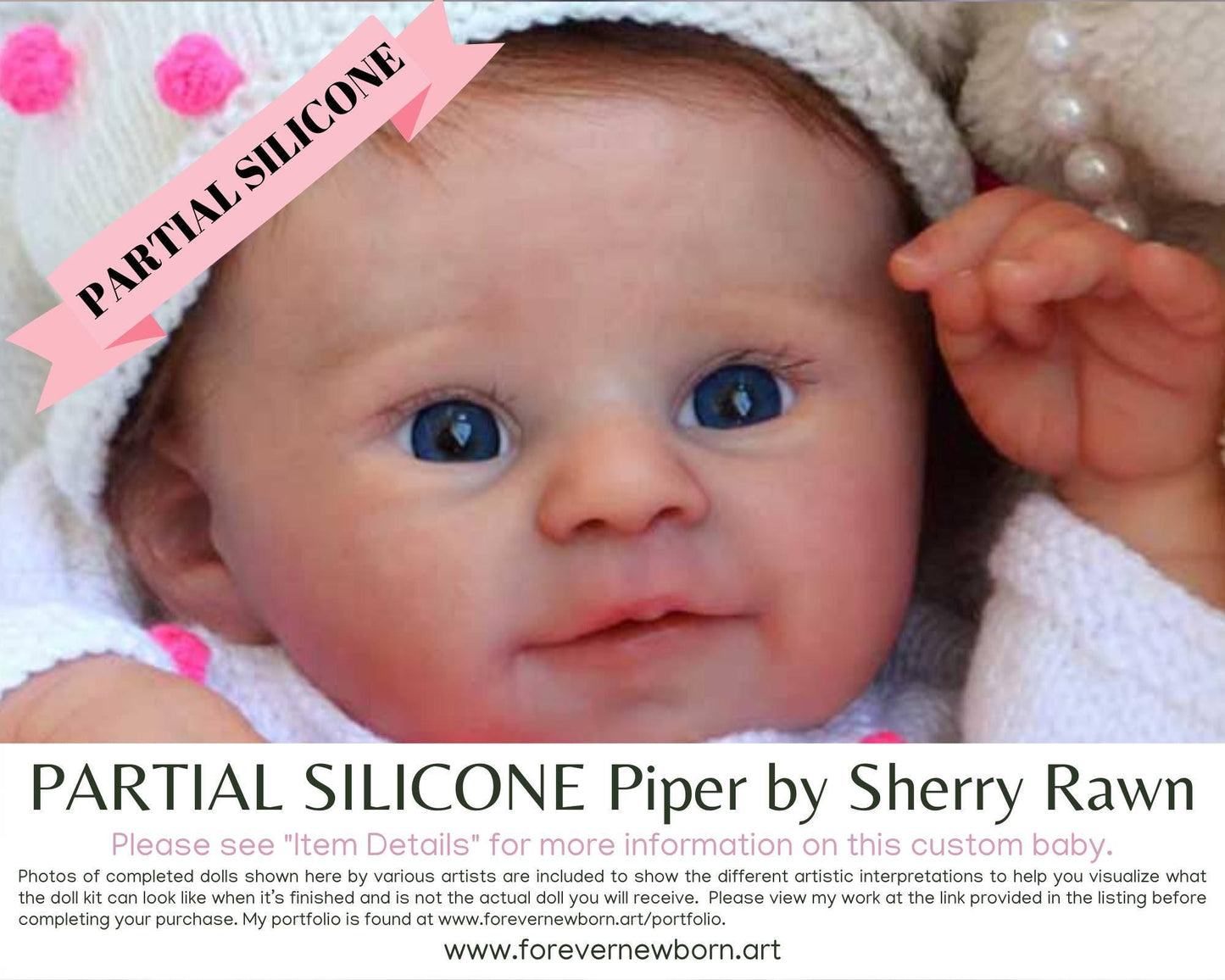 Reborn Baby Doll: Piper by Sherry Rawn, Full Limbs, Cloth Body
