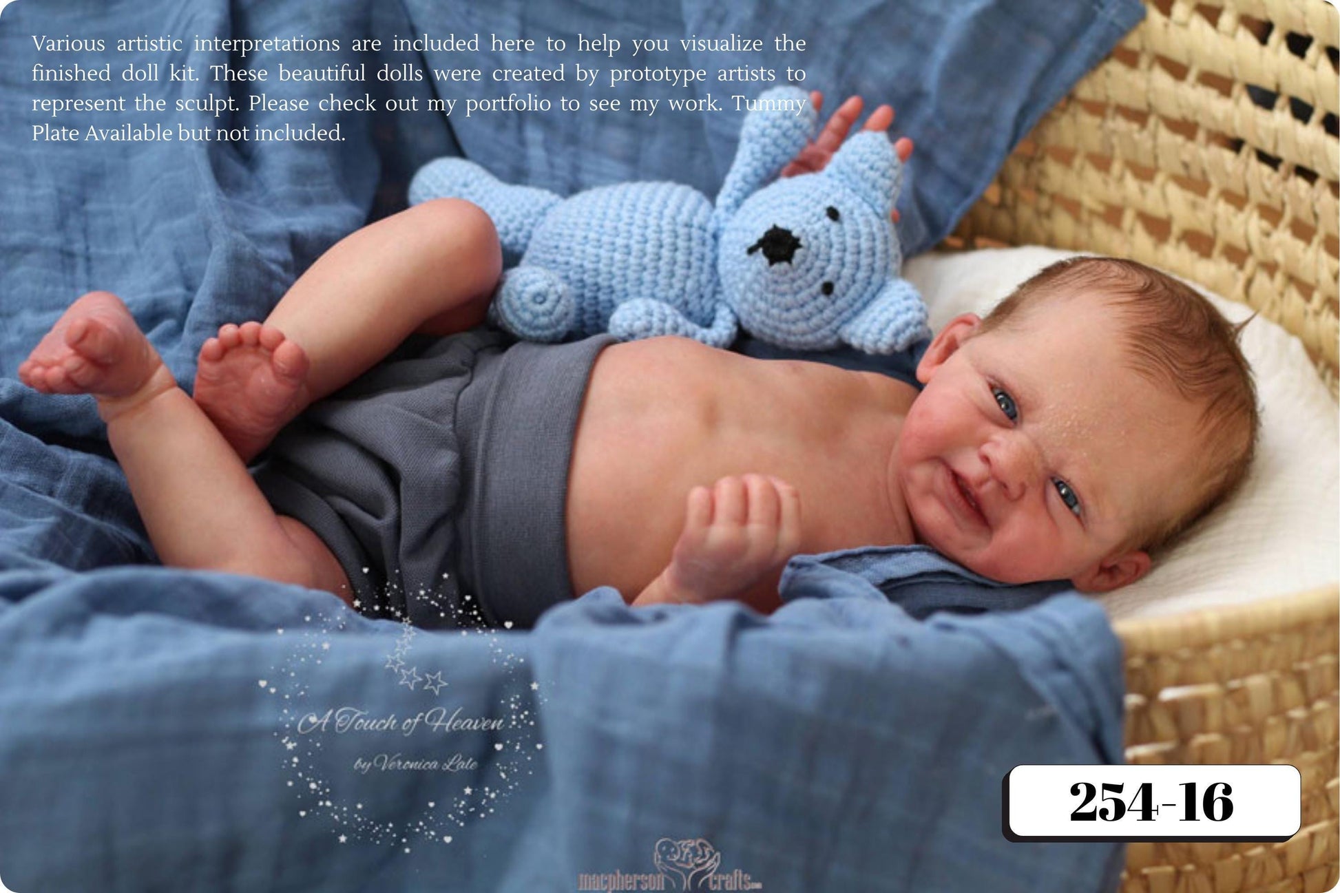 Reborn Baby Rinzin by Severine Piret (19"+ Full Limbs)