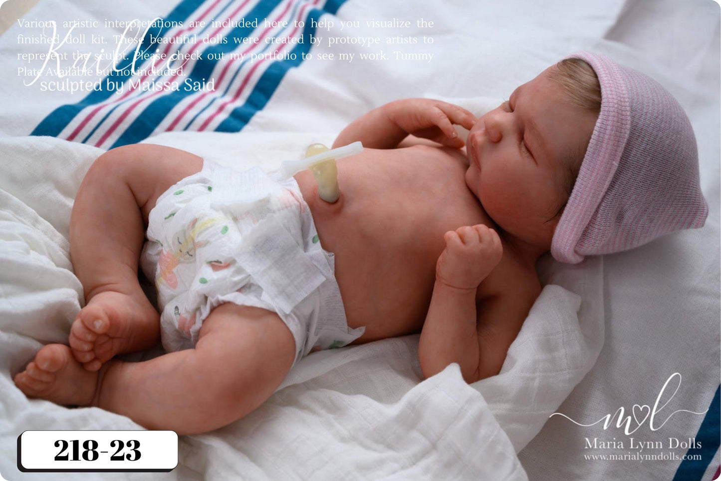 Full Silicone Baby Kaillie/Kellan Asleep (19.5 inches 7lbs 6oz)