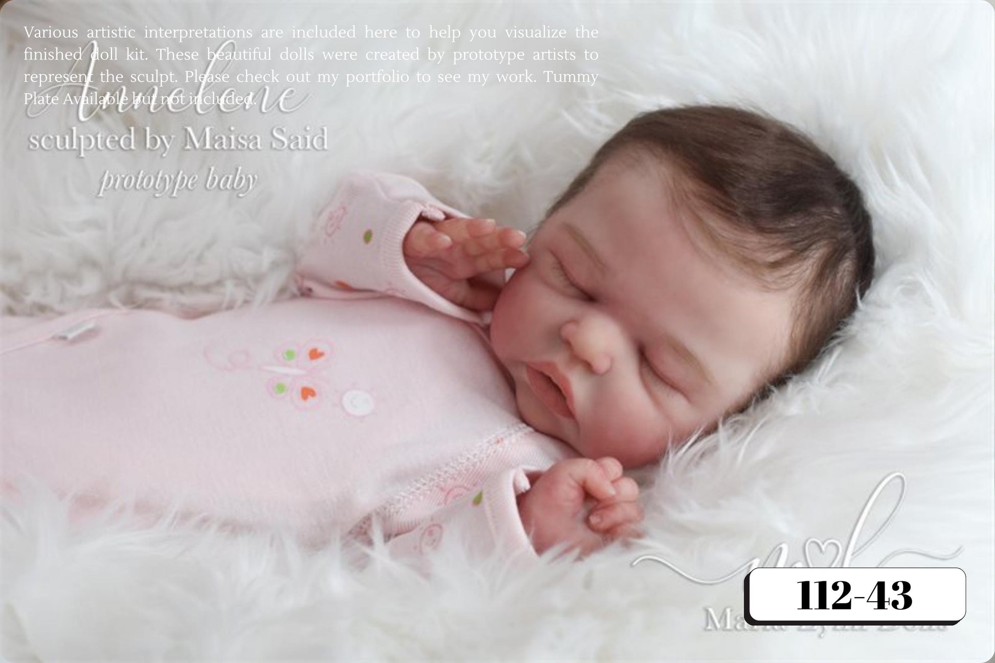 Full Silicone Baby Annelene/Andrew Asleep by Maissa Said (17.5 inches 5lbs 6oz)