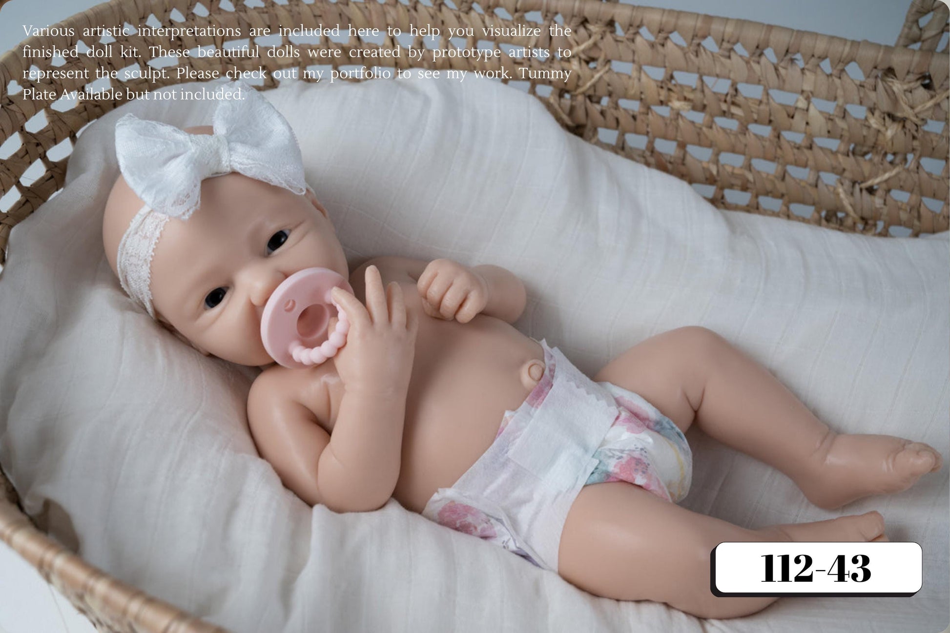 Full Silicone Baby Kaillie/Kellan Awake (19.5 inches 7lbs 6oz)