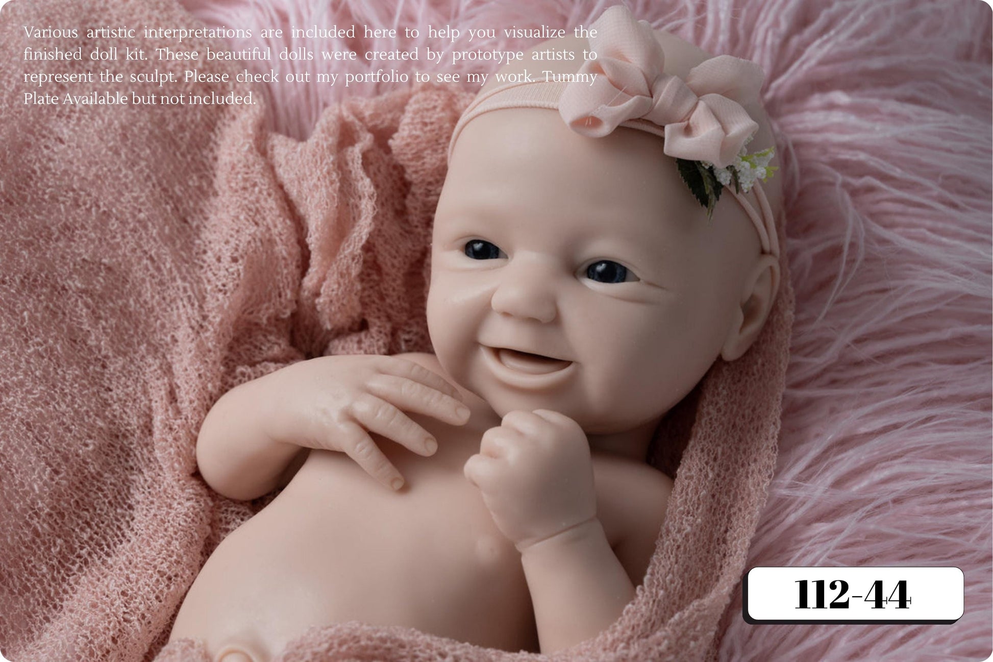 Full Silicone Baby Kaillie/Kellan Awake (19.5 inches 7lbs 6oz)