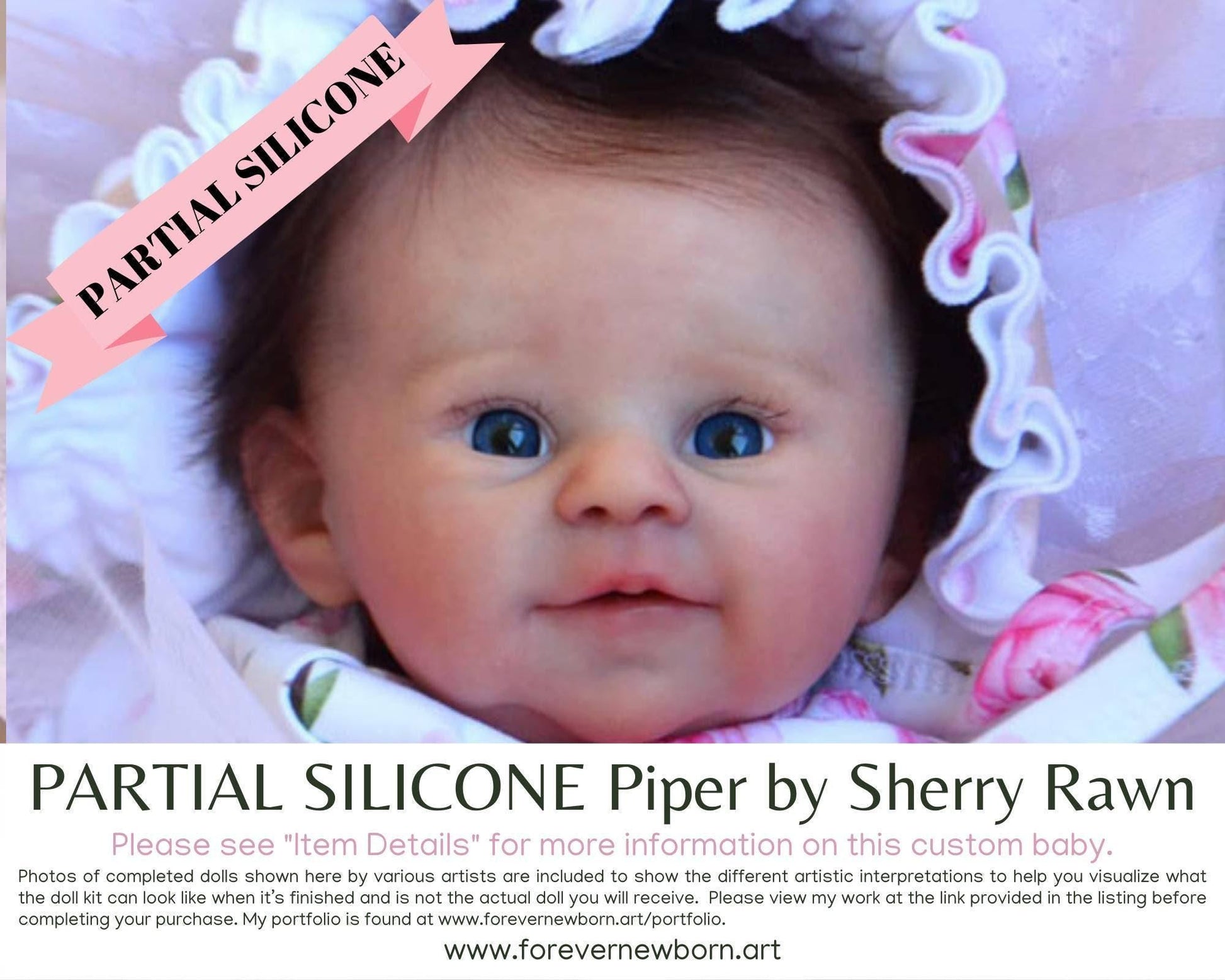 Reborn Baby Doll: Piper by Sherry Rawn, Full Limbs, Cloth Body