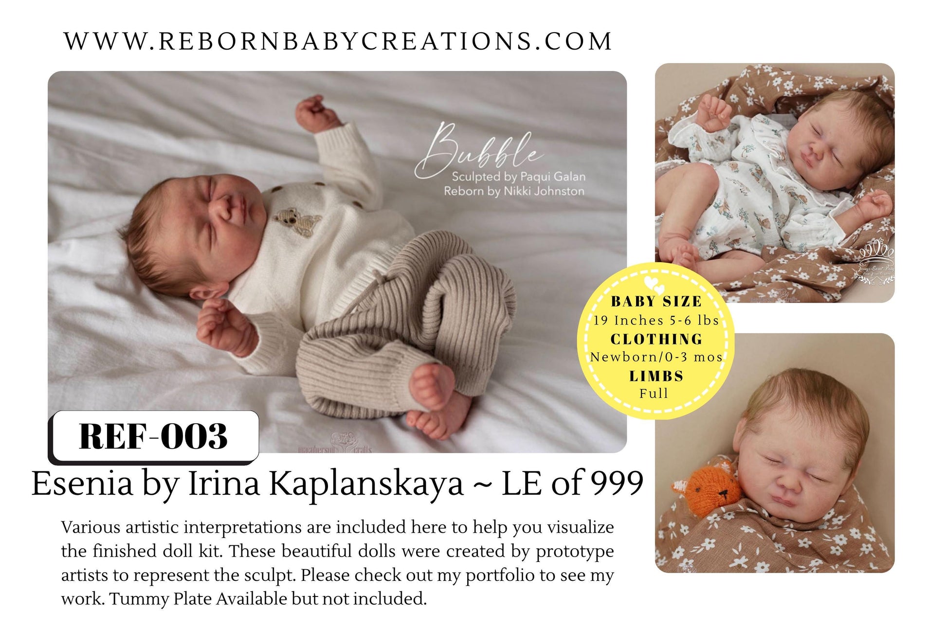 Bubble by Paqui Galan ~ Limited Edition (19"+Full Limbs)