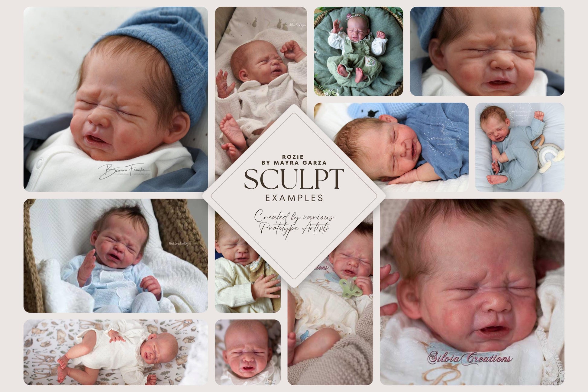 Reborn Baby Rudy by Severine Piret (19"+ Full Limbs)