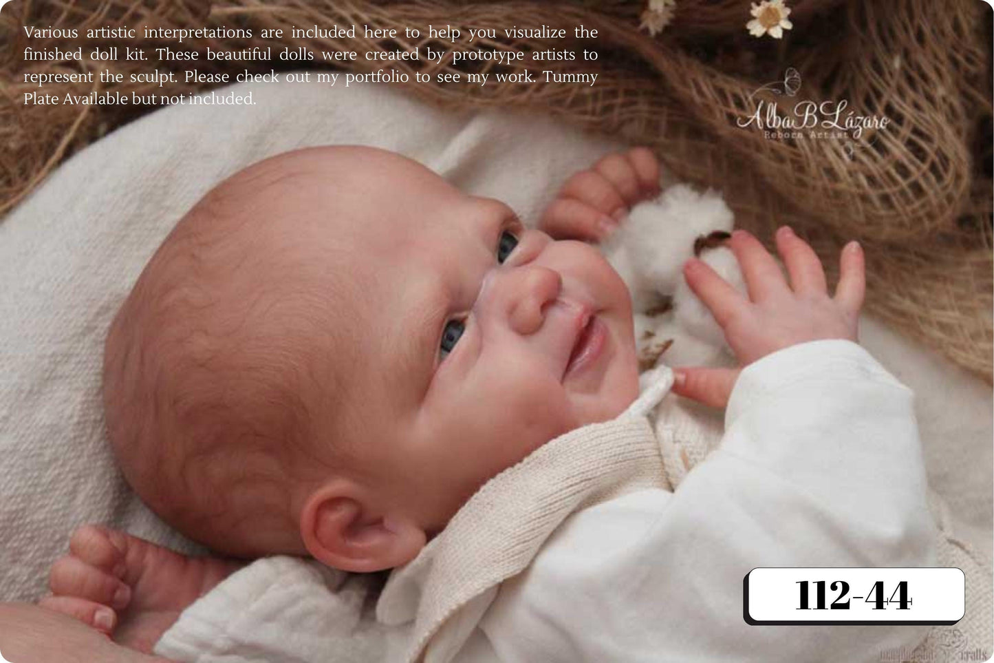 Reborn Baby Rinzin by Severine Piret (19"+ Full Limbs)
