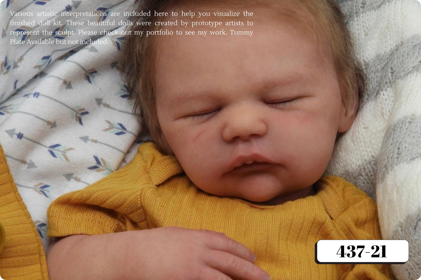 Full Silicone Baby Kaillie/Kellan Asleep (19.5 inches 7lbs 6oz)