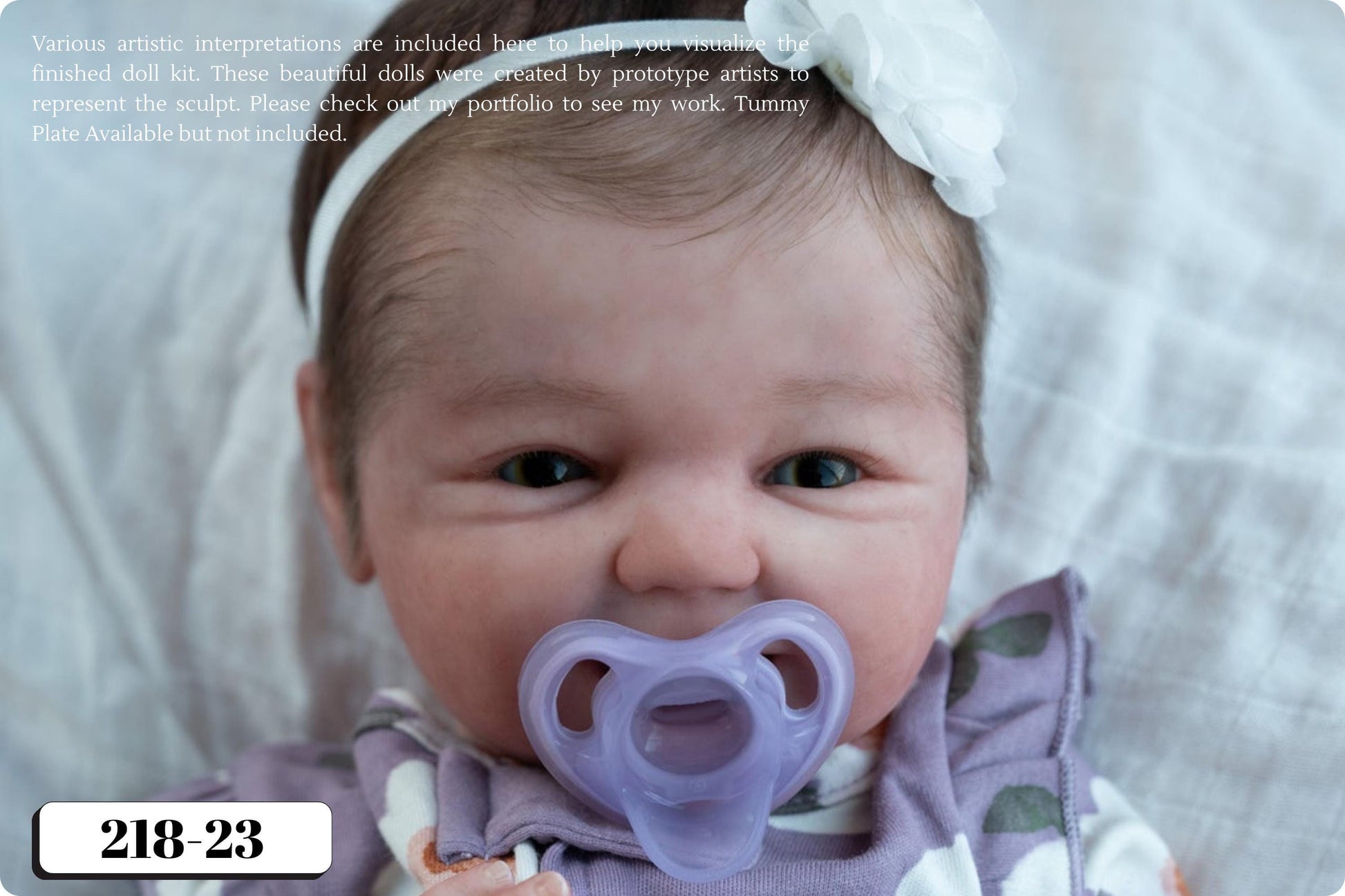 Full Silicone Baby Kaillie/Kellan Awake (19.5 inches 7lbs 6oz)