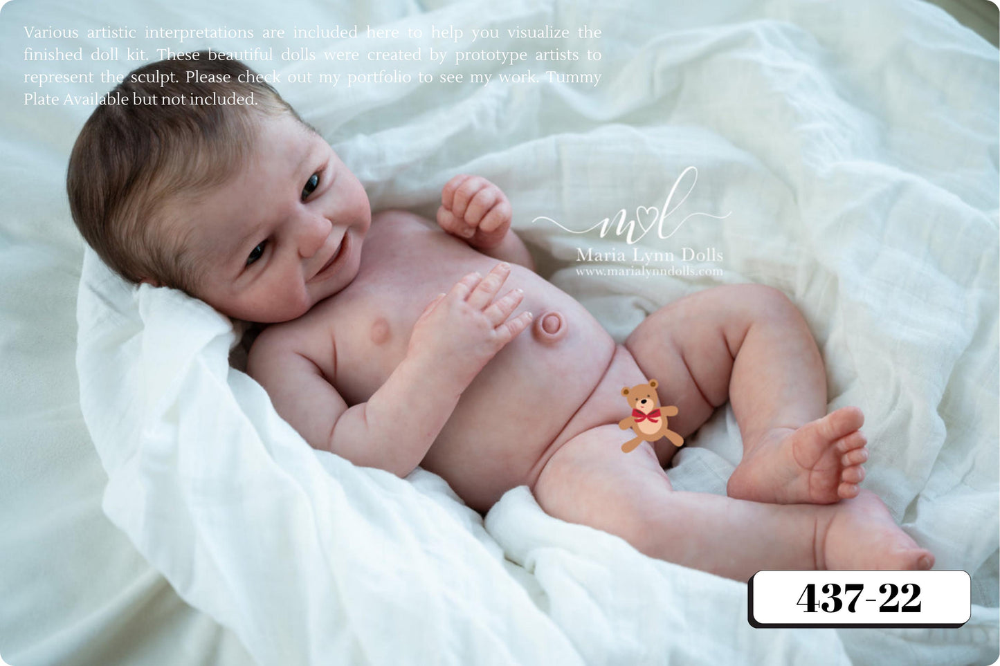 Full Silicone Baby Kaillie/Kellan Awake (19.5 inches 7lbs 6oz)