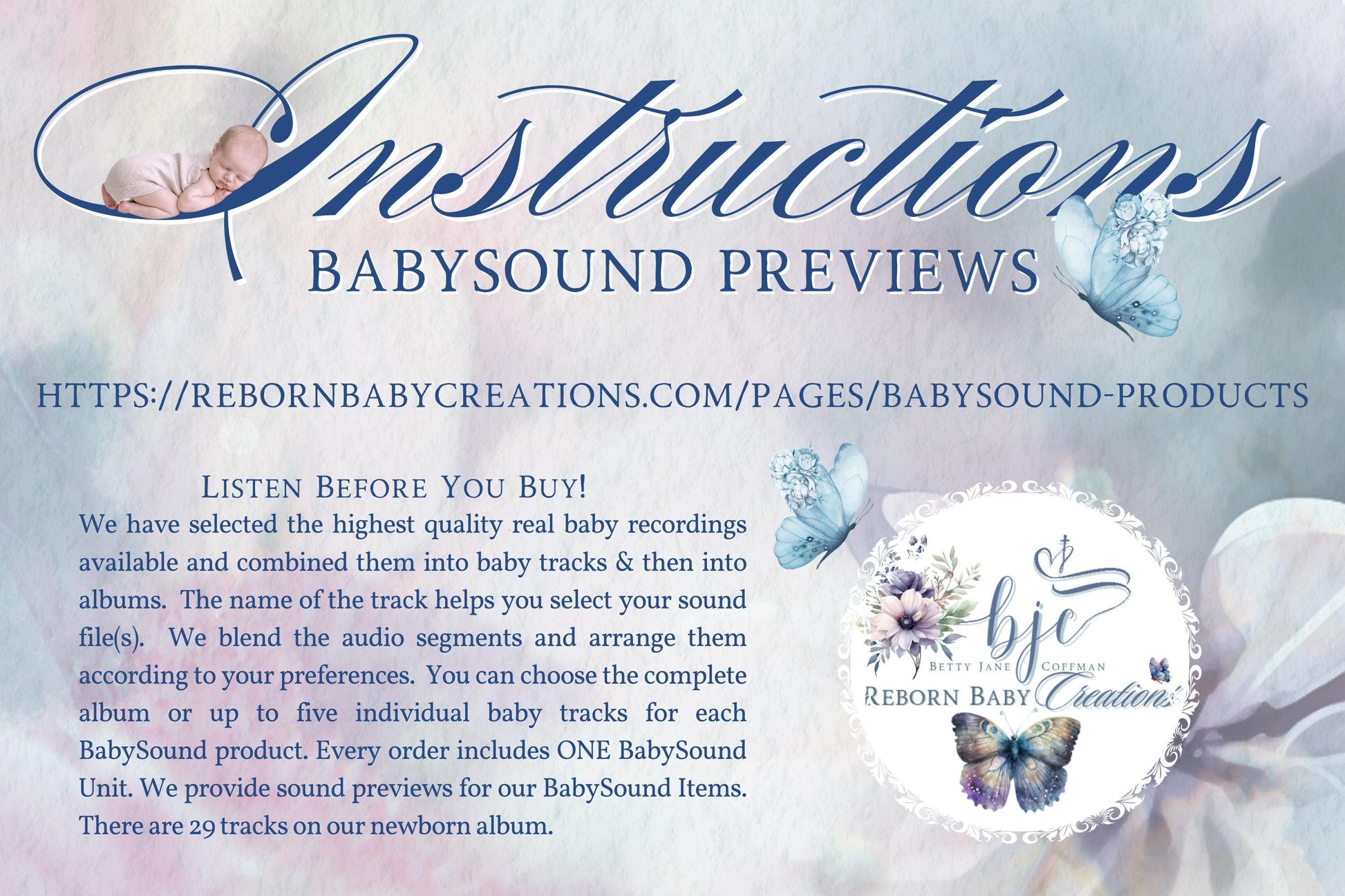 BabySound Cuddle Pillow: Real Baby Sounds Fun For Interactive Reborn Play. Doll Not Included.