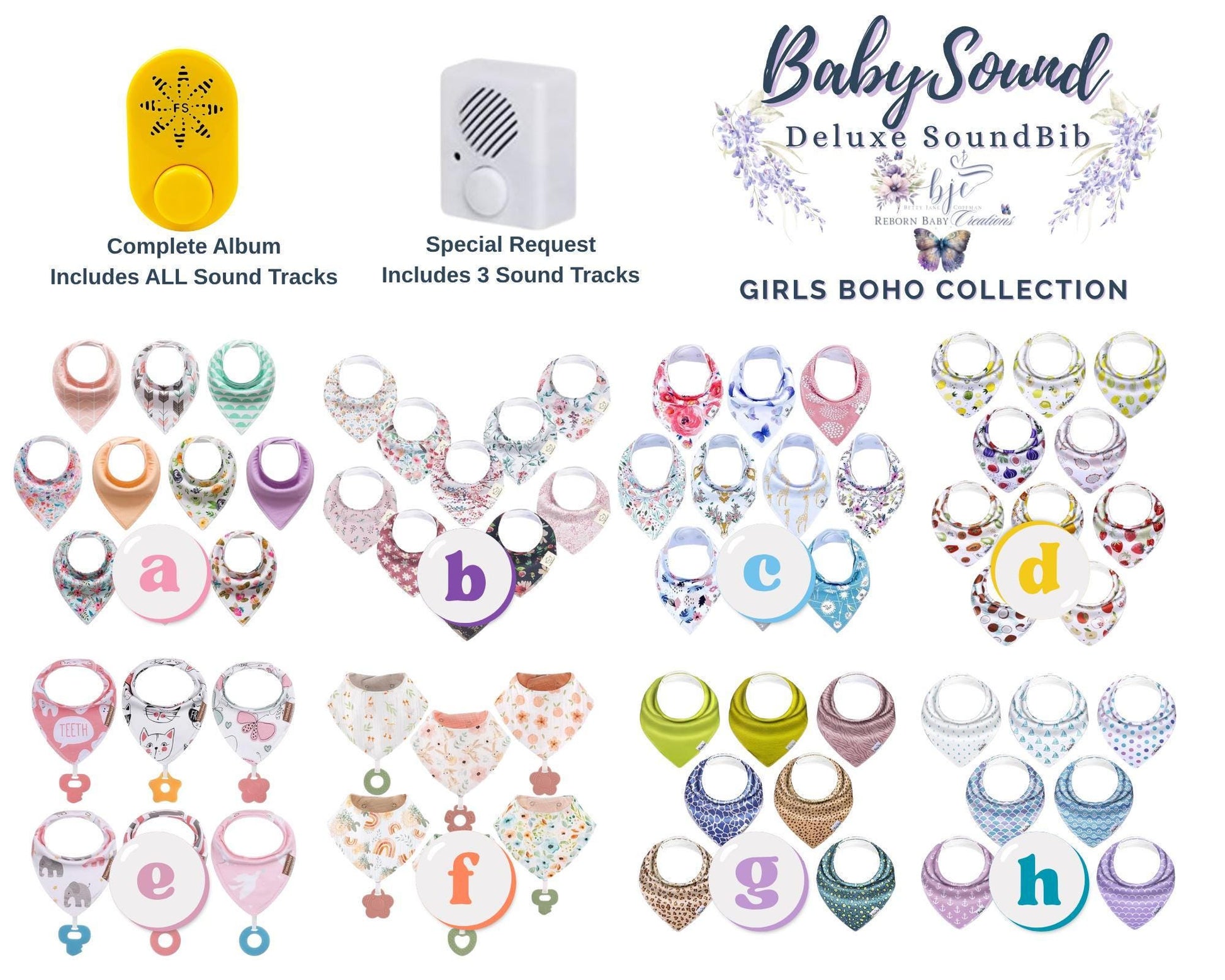 BabySound Bib: Real Baby Sounds In A Sweet Bib! Fun For Interactive Play. Doll Not Included.