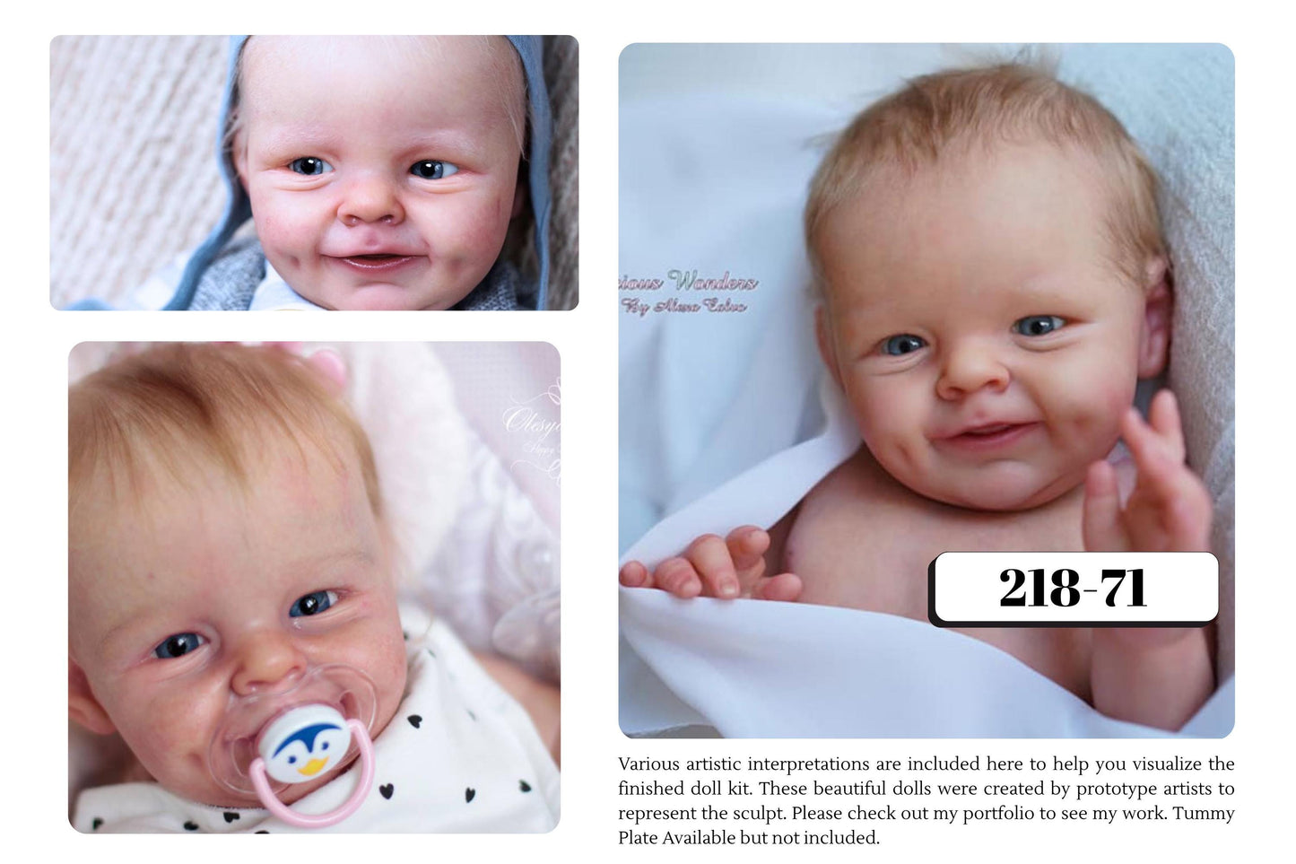 RARE FIND! Reborn doll girl or boy from LE Shaya by Bonnie Sieben (21"+Full Limbs)