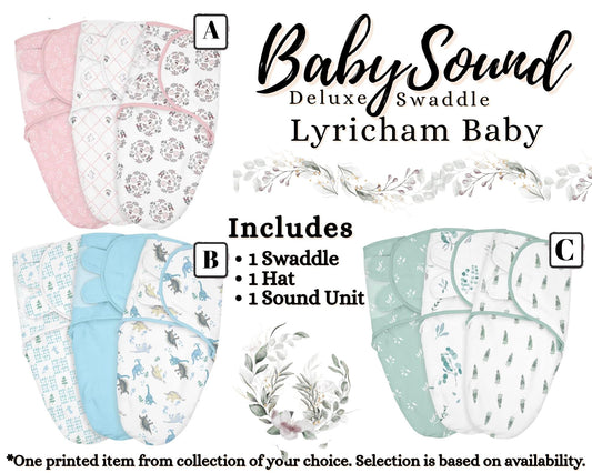 BabySound Swaddle Real Baby Hi-Def Sound ***This is NOT a DOLL!